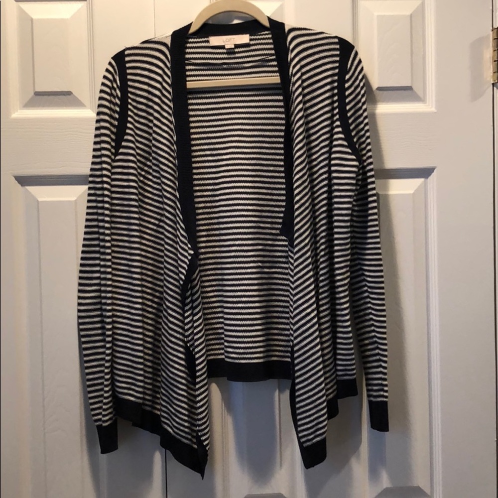 Loft Blue & White Sweater!